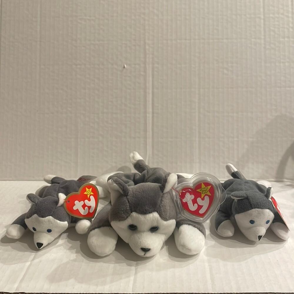 TY Beanie Babies Nanook and (2) Teenie Babies ‘Nook